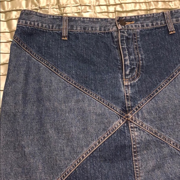 Mossimo Diamond Pattern Jean Mini Skirt - Picture 3 of 6